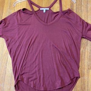 Long sleeve open shoulder